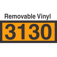 UN3130 Removable Vinyl DOT Orange Panel