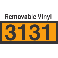 UN3131 Removable Vinyl DOT Orange Panel