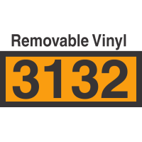 UN3132 Removable Vinyl DOT Orange Panel