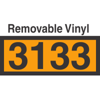 UN3133 Removable Vinyl DOT Orange Panel