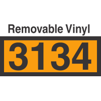 UN3134 Removable Vinyl DOT Orange Panel