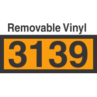 UN3139 Removable Vinyl DOT Orange Panel