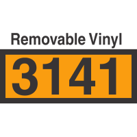 UN3141 Removable Vinyl DOT Orange Panel