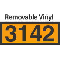 UN3142 Removable Vinyl DOT Orange Panel