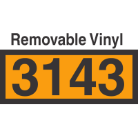 UN3143 Removable Vinyl DOT Orange Panel