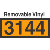 UN3144 Removable Vinyl DOT Orange Panel