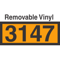 UN3147 Removable Vinyl DOT Orange Panel