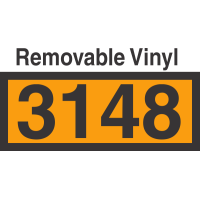 UN3148 Removable Vinyl DOT Orange Panel