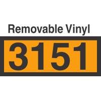 UN3151 Removable Vinyl DOT Orange Panel