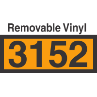 UN3152 Removable Vinyl DOT Orange Panel