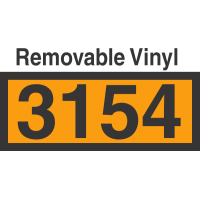 UN3154 Removable Vinyl DOT Orange Panel