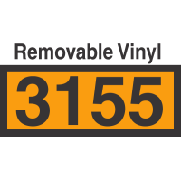 UN3155 Removable Vinyl DOT Orange Panel