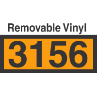 UN3156 Removable Vinyl DOT Orange Panel