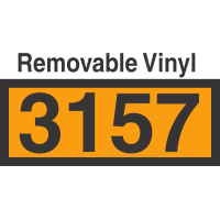 UN3157 Removable Vinyl DOT Orange Panel