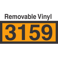 UN3159 Removable Vinyl DOT Orange Panel