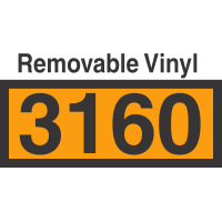 UN3160 Removable Vinyl DOT Orange Panel