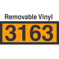 UN3163 Removable Vinyl DOT Orange Panel