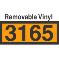 UN3165 Removable Vinyl DOT Orange Panel