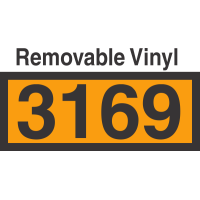 UN3169 Removable Vinyl DOT Orange Panel