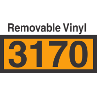 UN3170 Removable Vinyl DOT Orange Panel