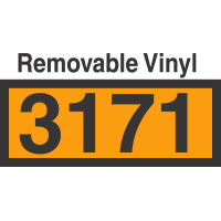 UN3171 Removable Vinyl DOT Orange Panel