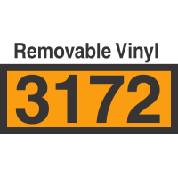 UN3172 Removable Vinyl DOT Orange Panel