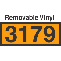 UN3179 Removable Vinyl DOT Orange Panel