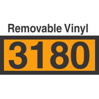 UN3180 Removable Vinyl DOT Orange Panel