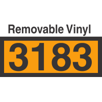 UN3183 Removable Vinyl DOT Orange Panel