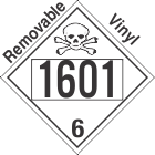 Poison Toxic Class 6.1 UN1601 Removable Vinyl DOT Placard