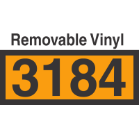 UN3184 Removable Vinyl DOT Orange Panel