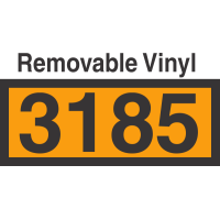 UN3185 Removable Vinyl DOT Orange Panel