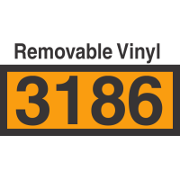 UN3186 Removable Vinyl DOT Orange Panel