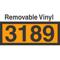 UN3189 Removable Vinyl DOT Orange Panel