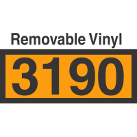 UN3190 Removable Vinyl DOT Orange Panel