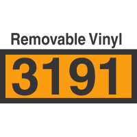 UN3191 Removable Vinyl DOT Orange Panel