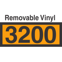 UN3200 Removable Vinyl DOT Orange Panel