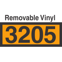 UN3205 Removable Vinyl DOT Orange Panel