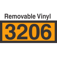 UN3206 Removable Vinyl DOT Orange Panel