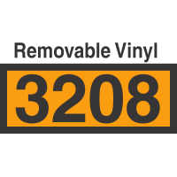 UN3208 Removable Vinyl DOT Orange Panel