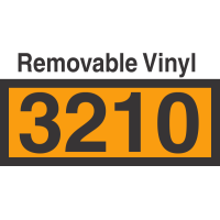 UN3210 Removable Vinyl DOT Orange Panel