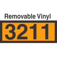 UN3211 Removable Vinyl DOT Orange Panel