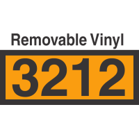 UN3212 Removable Vinyl DOT Orange Panel