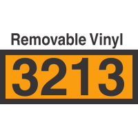 UN3213 Removable Vinyl DOT Orange Panel