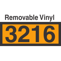 UN3216 Removable Vinyl DOT Orange Panel