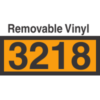 UN3218 Removable Vinyl DOT Orange Panel