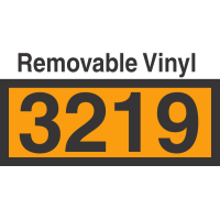 UN3219 Removable Vinyl DOT Orange Panel