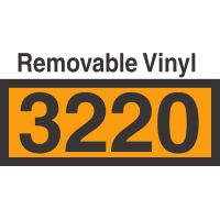 UN3220 Removable Vinyl DOT Orange Panel