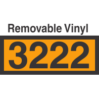 UN3222 Removable Vinyl DOT Orange Panel