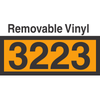 UN3223 Removable Vinyl DOT Orange Panel